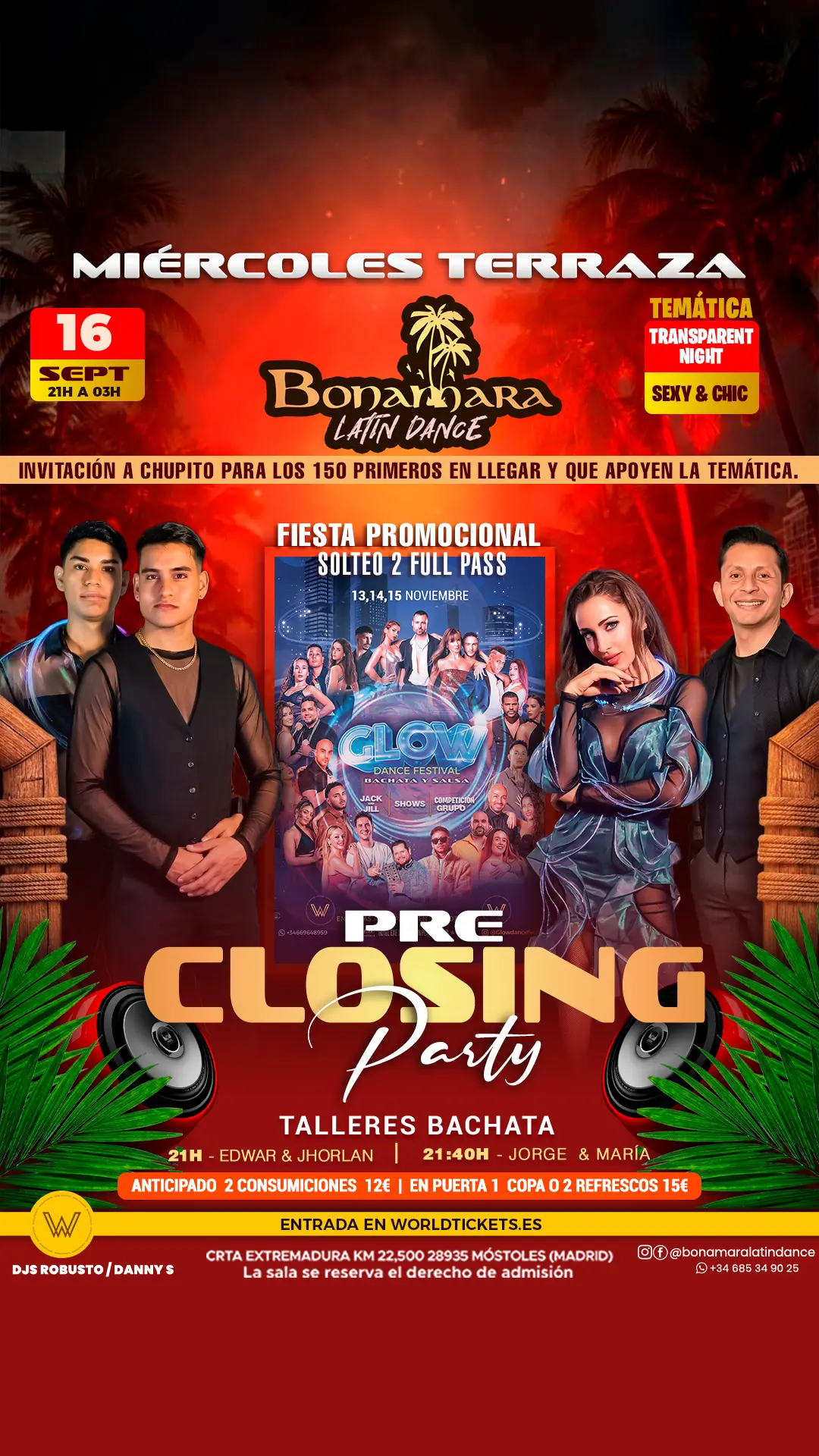 BONAMARA LATIN DANCE 16SEPT  PRE-CLOSING PARTY