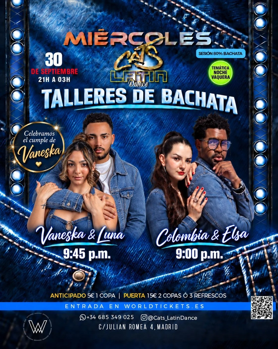 MIÉRCOLES CATS LATIN DANCE 30SEP