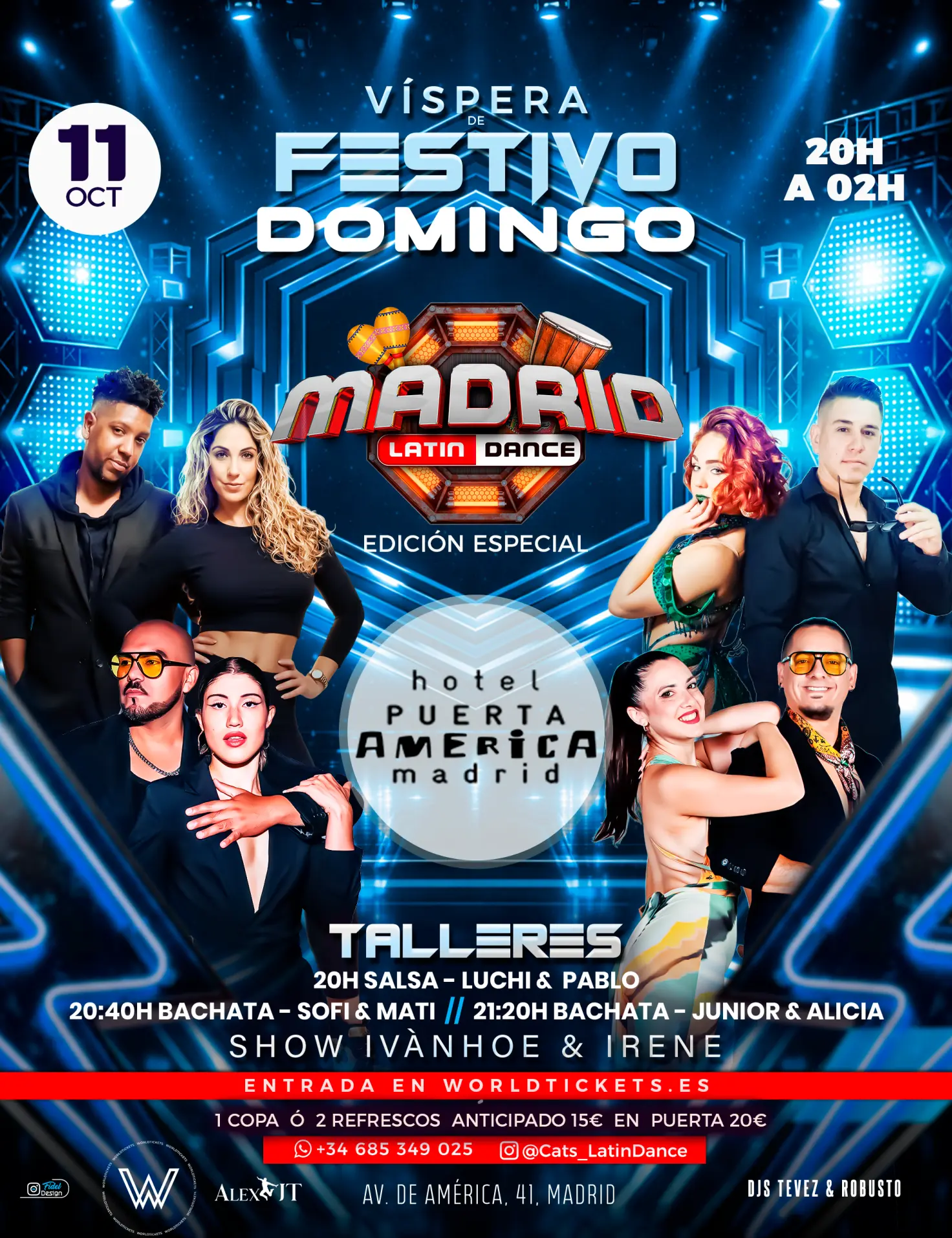 VÍSPERA DE FESTIVO - 11 OCT  MADRID LATIN DANCE