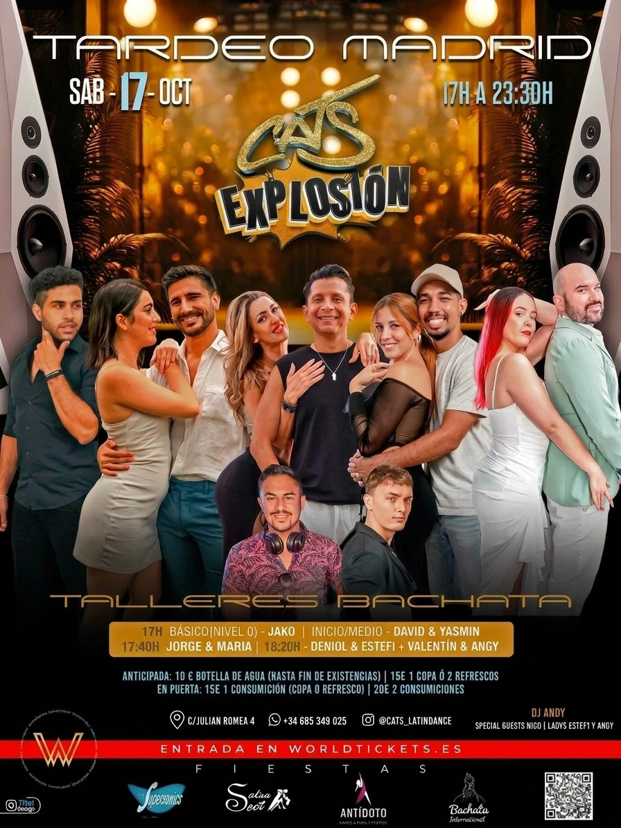 TARDEO CATS EXPLOSIÓN SÁBADO 17OCT