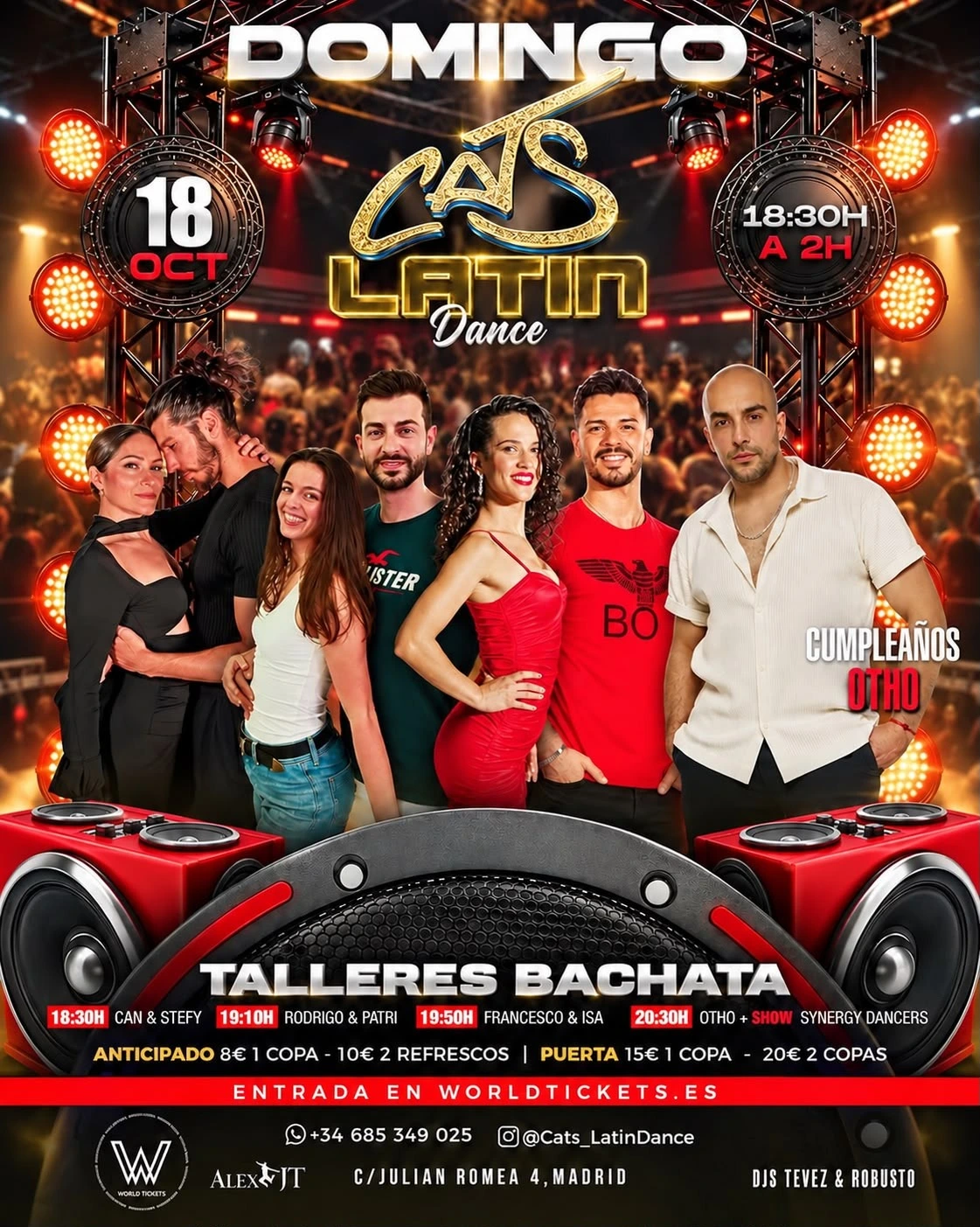CATS LATIN DANCE DOMINGO 18 OCT